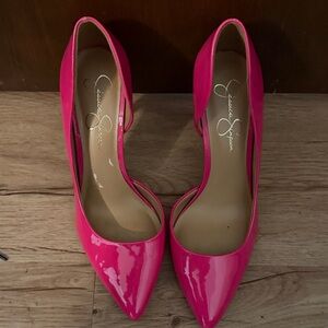 Jessica Simpson HOT Pink Women's Heels size 9.5 Like New